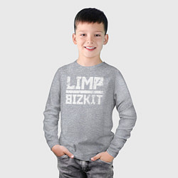 Лонгслив хлопковый детский LIMP BIZKIT, цвет: меланж — фото 2