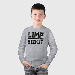 Лонгслив хлопковый детский LIMP BIZKIT, цвет: меланж — фото 2