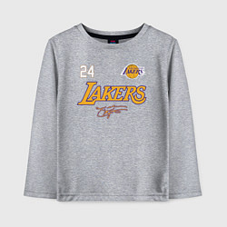 Лонгслив хлопковый детский KOBE BRYANT АВТОГРАФ, цвет: меланж