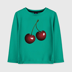 Детский лонгслив Вишня