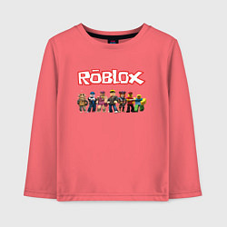 Лонгслив хлопковый детский ROBLOX, цвет: коралловый