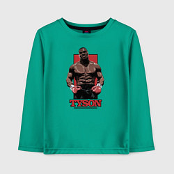 Лонгслив хлопковый детский Tyson, цвет: зеленый