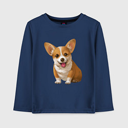 Детский лонгслив Корги