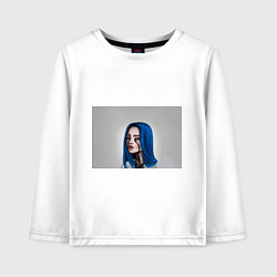 Лонгслив хлопковый детский BILLIE EILISH, цвет: белый