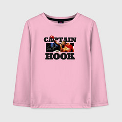 Лонгслив хлопковый детский Captain Hook, цвет: светло-розовый