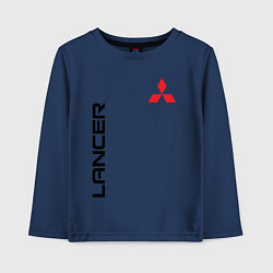 Лонгслив хлопковый детский MITSUBISHI LANCER, цвет: тёмно-синий