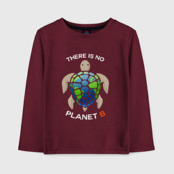 Детский лонгслив There's no planet B