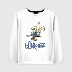 Лонгслив хлопковый детский BLINK-182, цвет: белый