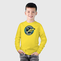 Лонгслив хлопковый детский Spacer's Choice, цвет: желтый — фото 2