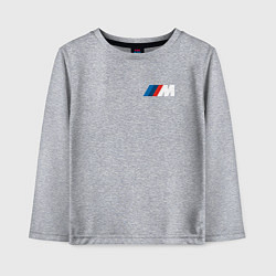 Лонгслив хлопковый детский BMW M LOGO 2020, цвет: меланж