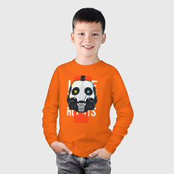 Лонгслив хлопковый детский LOVE DEATH ROBOTS LDR, цвет: оранжевый — фото 2