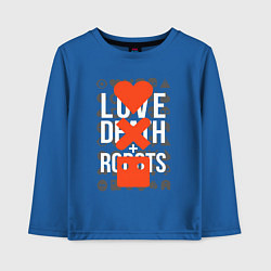 Лонгслив хлопковый детский LOVE DEATH ROBOTS LDR, цвет: синий