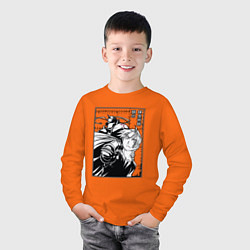 Лонгслив хлопковый детский Elric, Fullmetal Alchemist, цвет: оранжевый — фото 2