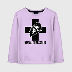 Лонгслив хлопковый детский Metal Gear Solid, цвет: лаванда