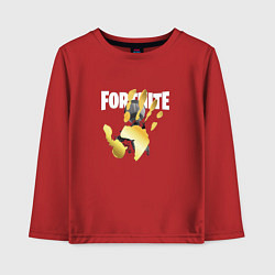 Лонгслив хлопковый детский Fortnite, цвет: красный