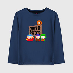 Лонгслив хлопковый детский South Park, цвет: тёмно-синий