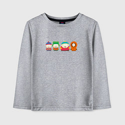 Лонгслив хлопковый детский South Park Саус Парк, цвет: меланж