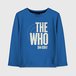 Лонгслив хлопковый детский The Who, цвет: синий
