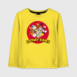 Лонгслив хлопковый детский Looney Tunes, цвет: желтый