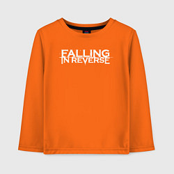 Лонгслив хлопковый детский Falling in Reverse, цвет: оранжевый