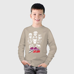 Лонгслив хлопковый детский JOJOS BIZARRE ADVENTURE, цвет: миндальный — фото 2