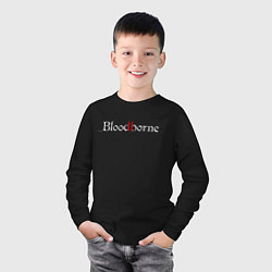 Лонгслив хлопковый детский Bloodborne, цвет: черный — фото 2