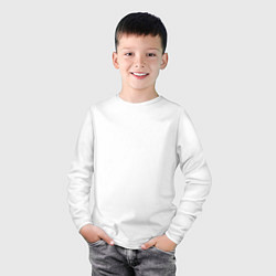 Лонгслив хлопковый детский MERCEDES-BENZ AMG, цвет: белый — фото 2