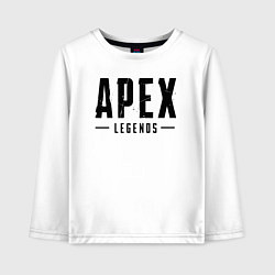 Лонгслив хлопковый детский APEX LEGENDS НА СПИНЕ, цвет: белый