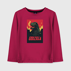 Детский лонгслив Godzilla