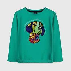 Детский лонгслив Берегись курцхаара