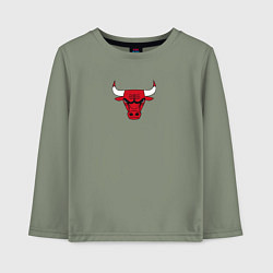 Лонгслив хлопковый детский CHICAGO BULLS, цвет: авокадо