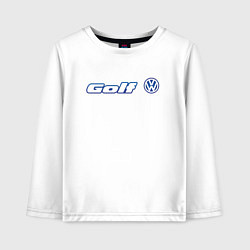 Лонгслив хлопковый детский Volkswagen Golf Z, цвет: белый
