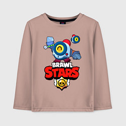 Лонгслив хлопковый детский Nani - Brawl Stars, цвет: пыльно-розовый