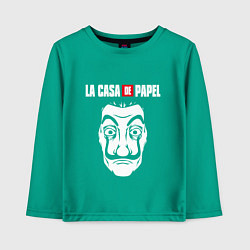 Лонгслив хлопковый детский La Casa de Papel Z, цвет: зеленый