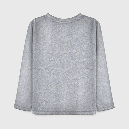 Детский лонгслив Недооценивай силу Александра / Меланж – фото 2