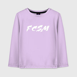 Лонгслив хлопковый детский FCSM, цвет: лаванда