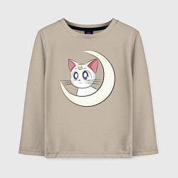 Лонгслив хлопковый детский Artemis, цвет: миндальный