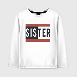 Детский лонгслив Sister