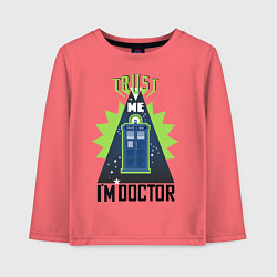 Детский лонгслив Trust me, i'm doctor who