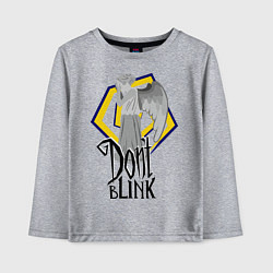 Лонгслив хлопковый детский Don't blink, цвет: меланж