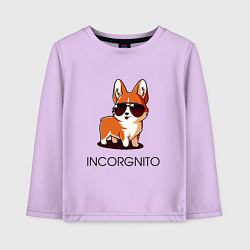 Лонгслив хлопковый детский ИНКОРГНИТО, цвет: лаванда