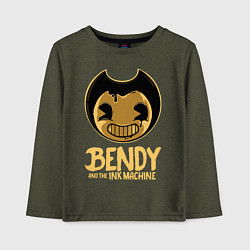 Лонгслив хлопковый детский Bendy And The Ink Machine, цвет: меланж-хаки