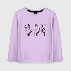 Детский лонгслив Вулканский салют Z