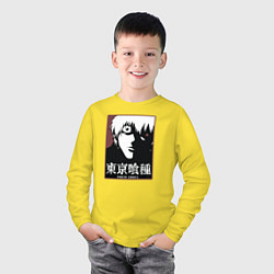 Лонгслив хлопковый детский Канеки, цвет: желтый — фото 2