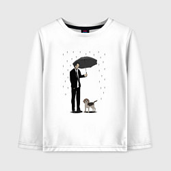 Лонгслив хлопковый детский John Wick, цвет: белый
