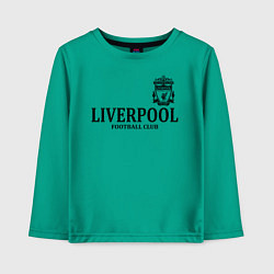 Лонгслив хлопковый детский Liverpool FC, цвет: зеленый
