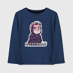 Лонгслив хлопковый детский Mr Robot, цвет: тёмно-синий