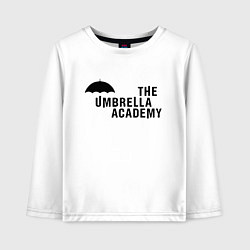 Лонгслив хлопковый детский Umbrella Academy, цвет: белый
