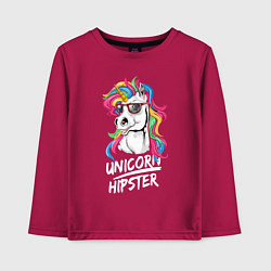 Детский лонгслив Unicorn hipster