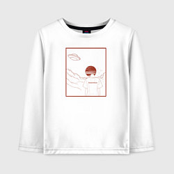 Лонгслив хлопковый детский Radiohead, цвет: белый